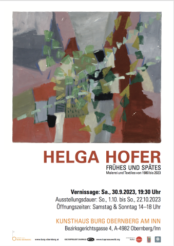 Plakat Ausstellung Helga Hofer